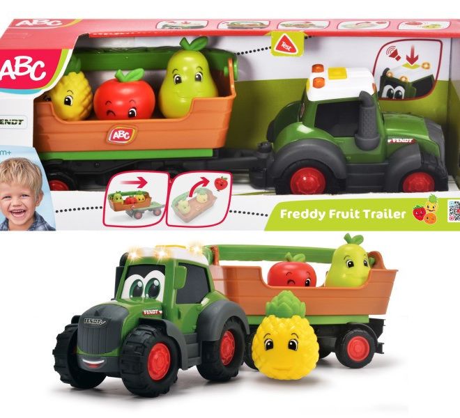 ABC Traktor na ovoce s přívěsem, 30 cm