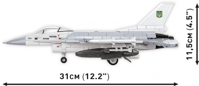 Stavebnice F-16C Fighting Falcon v barvách Ukrajiny
