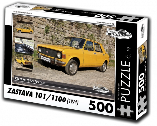 RETRO-AUTA Puzzle č. 19 Zastava 101,1100 (1974) 500 dílků