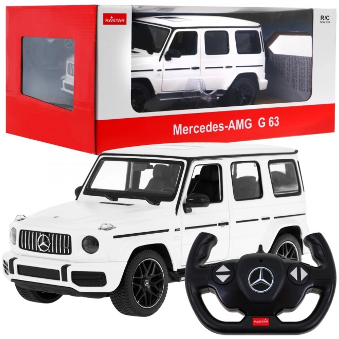 Mercedes-AMG G63 bílý RASTAR 1:14 auto na dálkové ovládání + dálkové ovládání 2,4 GHz