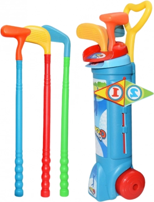 Dětský golfový set s vozíkem - 20 dílů