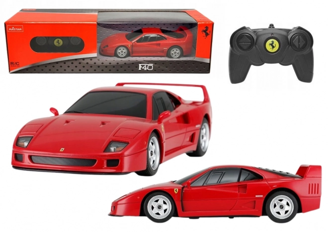 RC sportovní auto 1:24 Ferrari F40 na dálkové ovládání červené