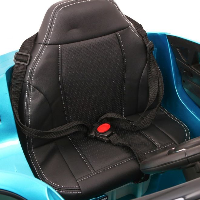 BMW X6M Elektrické dětské auto Modrá barva + dálkové ovládání + EVA + pomalý start + audio + LED dioda