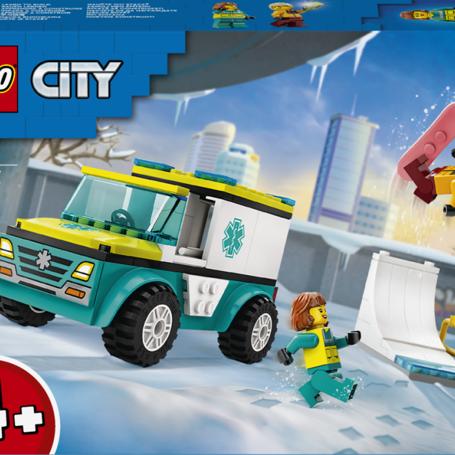 LEGO® City 60403 Sanitka a snowboardista