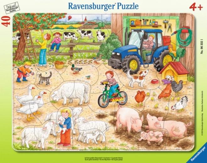 RAVENSBURGER Puzzle Na velkém statku 40 dílků