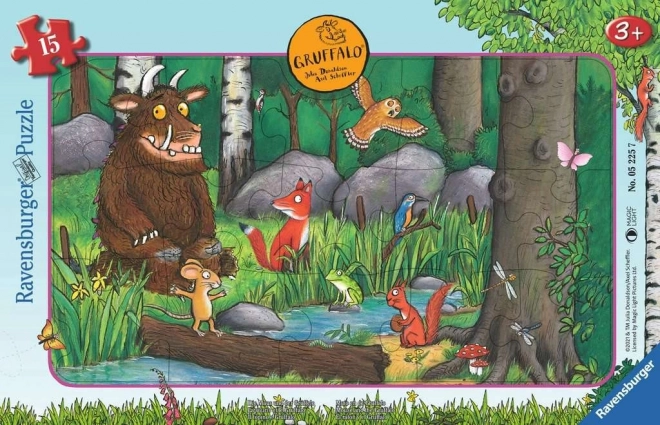 RAVENSBURGER Puzzle Myš a Gruffalo 15 dílků