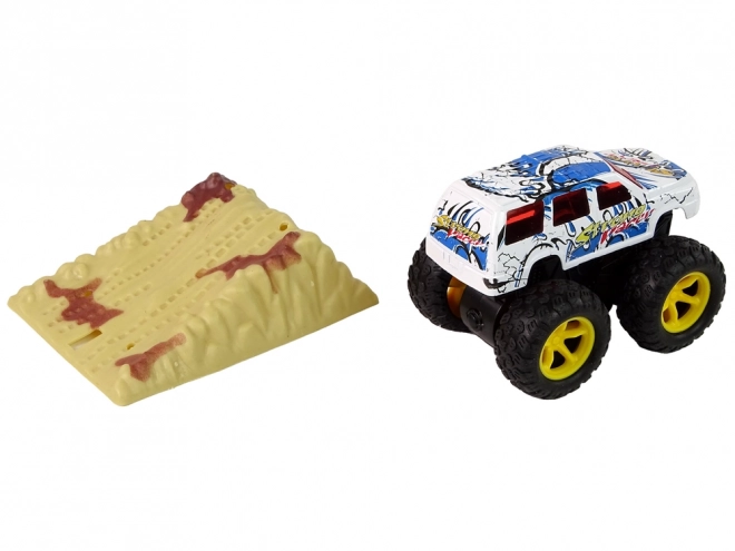 Monster Truck Big Foot gumové pneumatiky rampa