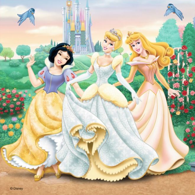 RAVENSBURGER Puzzle Disney princezny: Sny 3x49 dílků