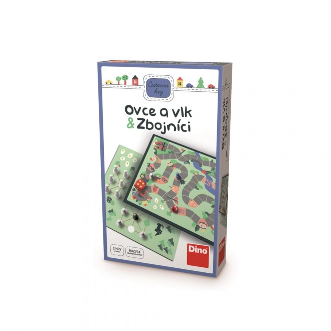 Ovce a vlk & Zbojníci cestovní společenská hra v krabičce 11,5x18x3,5cm