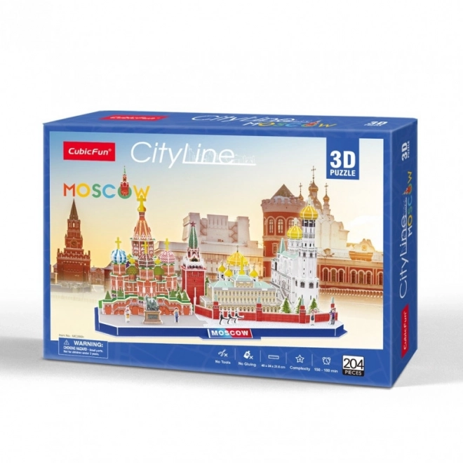 3D puzzle City Line Moskva