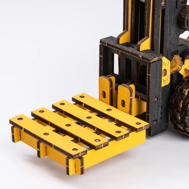 RoboTime dřevěné 3D puzzle - Vysokozdvižný vozík