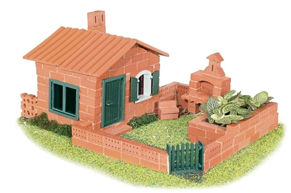 Stavebnice Teifoc Domek Raul II 280ks v plastovém boxu 41x19x30cm