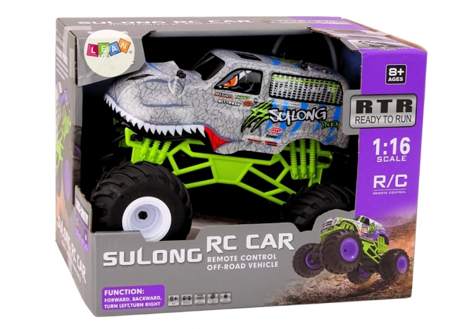 Dálkově ovládané RC terénní auto 1:16 Dinosaur Grey