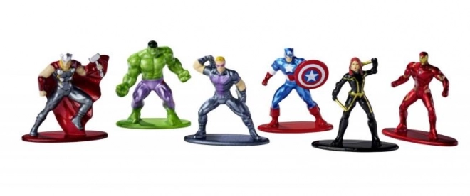 Kovové figurky Avengers 6-pack 4 cm