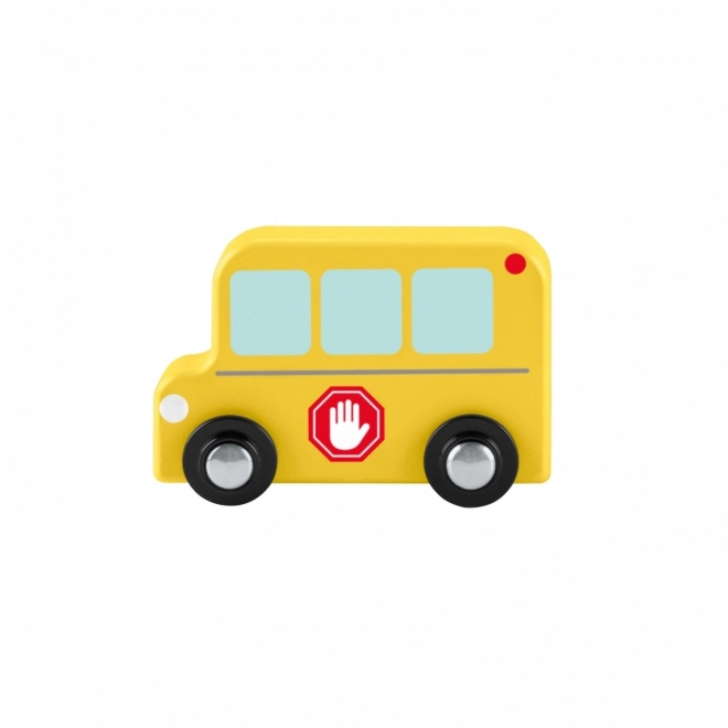Dřevěný autobus pro učení