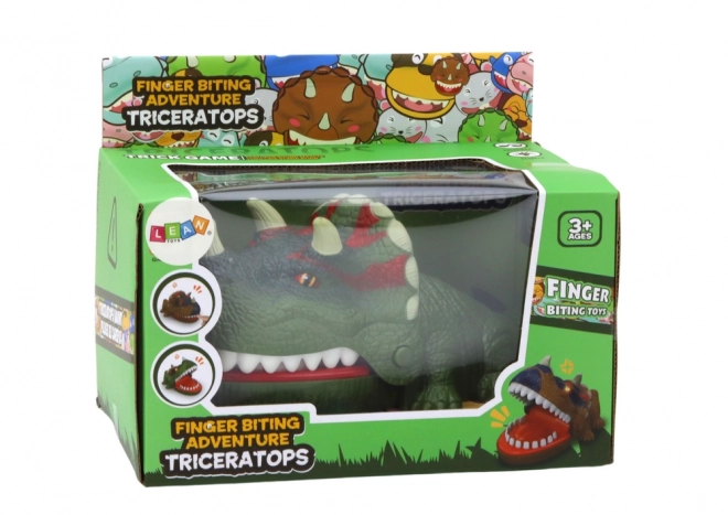 Triceratops Green Lights Sounds Dinosaur Chewing Arcade Game