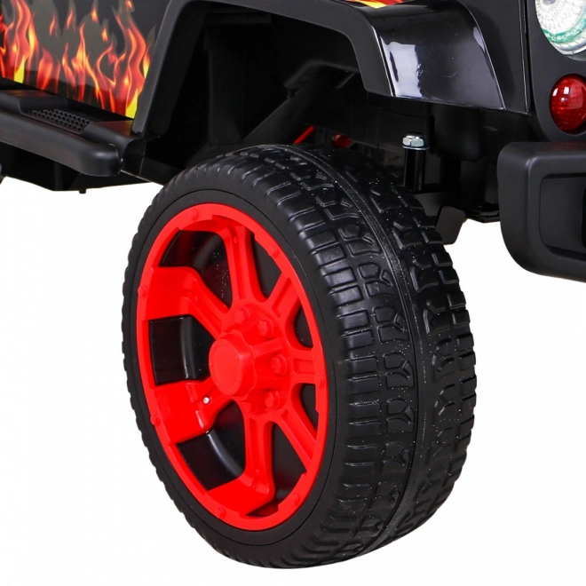 Terénní auto Raptor Drifter Flames + Dálkové ovládání + Pohon 4x4 + Úložný prostor + Pomalý start + MP3 LED