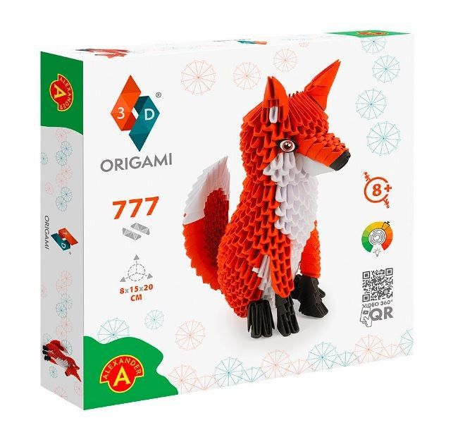 3D origami - Liška
