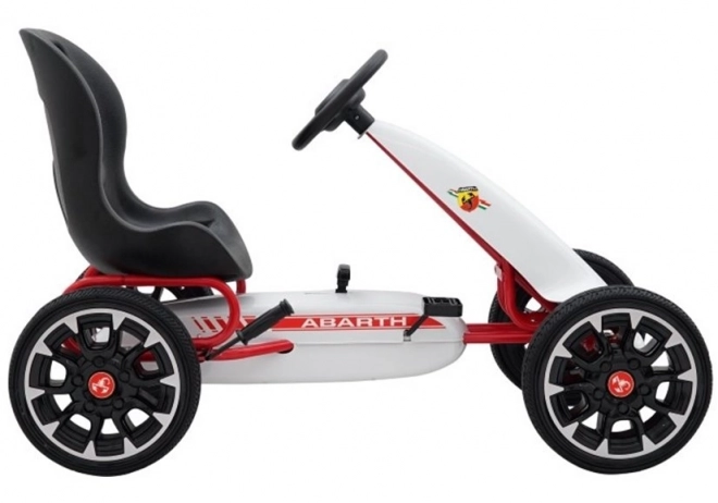 Gokart na pedály ABARTH bílý