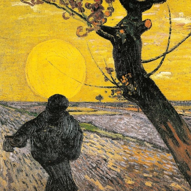 NOTIQUE Poznámkový kalendář Vincent van Gogh 2025, 30 x 30 cm