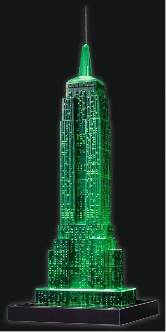 RAVENSBURGER Svítící 3D puzzle Noční edice Empire State Building 216 dílků