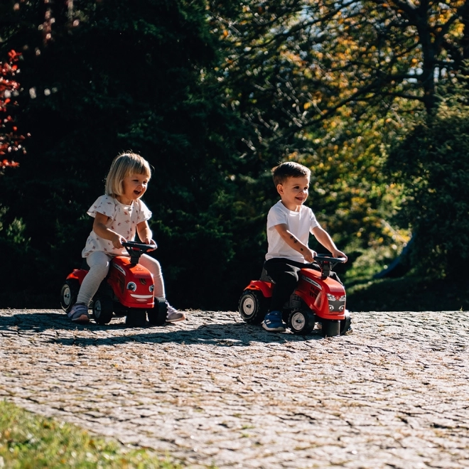 Odstrkovadlo traktor Massey Ferguson červené s volantem a va