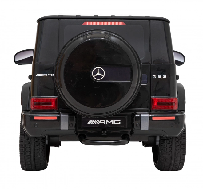 Mercedes AMG G63 pro děti černý + dálkové ovládání + MP3 LED + pomalý start + EVA + pásy