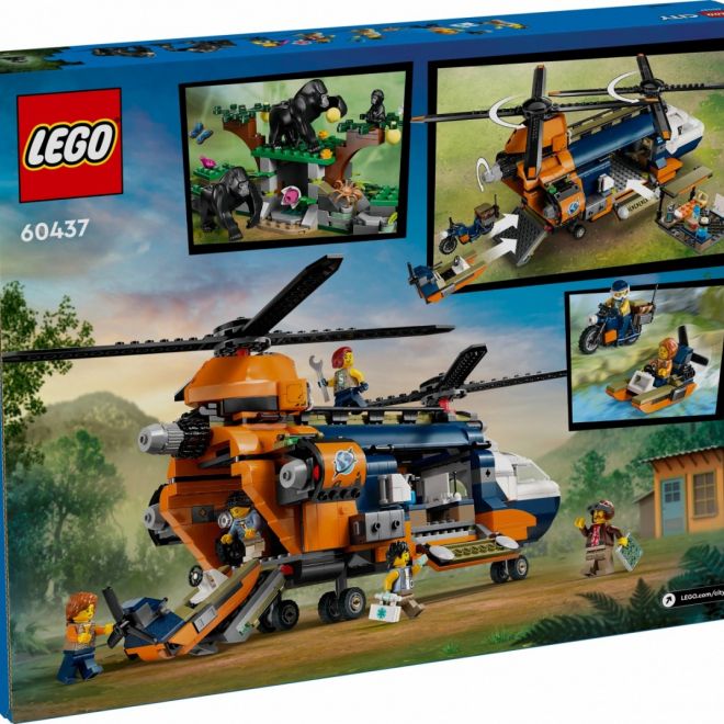City bricks 60437 Vrtulník Jungle explorer v základním táboře