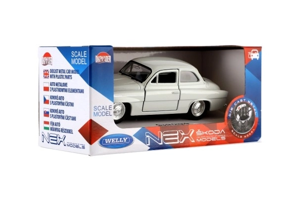 Auto Welly Škoda Octavia 1959 kov/plast 11cm 1:34 na volný chod mix barev