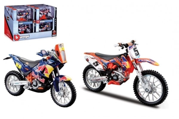 Bburago Red Bull Factory KTM Racing motorka 1:18, různé druhy