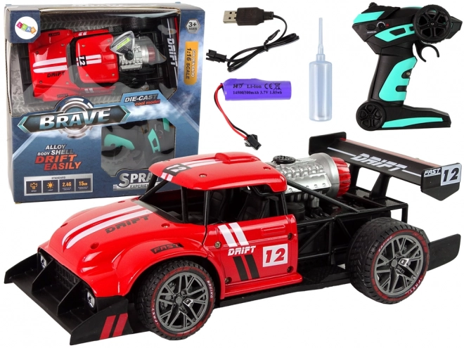 Dálkově ovládané sportovní auto R/C 1:16 Red Steam