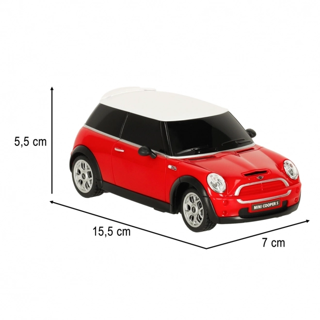 Rastar 15000 MINI COOPERS auto na dálkové ovládání 1:27 červené