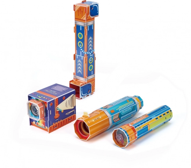 3D puzzle sada s barvami a světlem