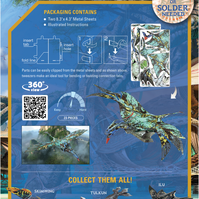 METAL EARTH 3D puzzle Premium Series: Avatar Neytiri's Banshee