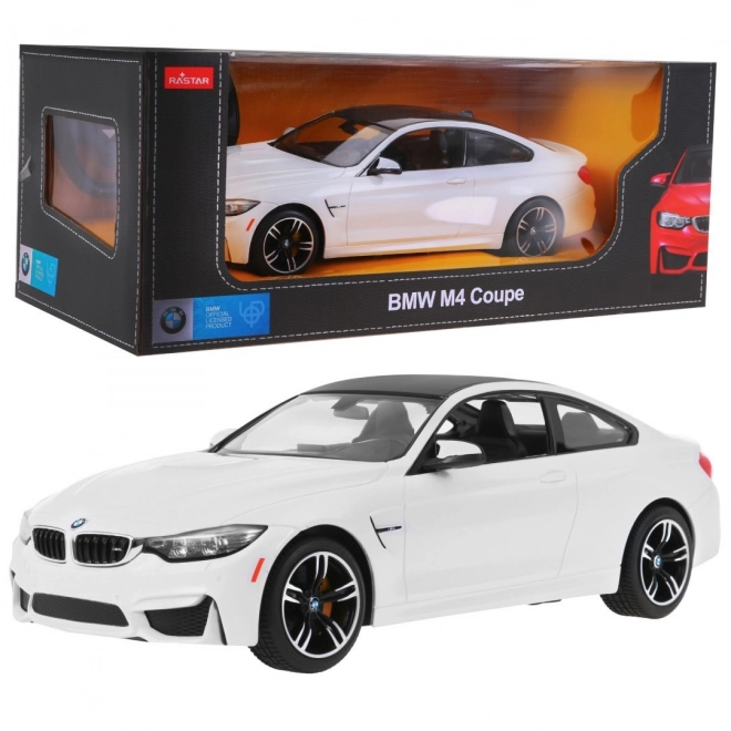 BMW M4 Coupe white RASTAR model 1:14 Auto na dálkové ovládání + 2,4 GHz dálkové ovládání