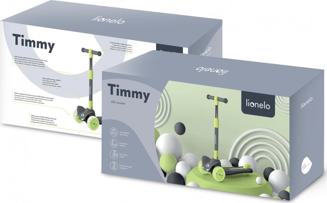 Dětská koloběžka Lionelo Timmy zelená