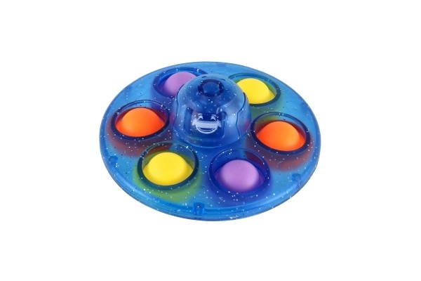 Spinner s bubble pops plast 8cm 3 barvy na kartě 12 ks v boxu