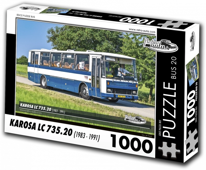 RETRO-AUTA Puzzle BUS č.20 KAROSA LC 735.20 (1983 - 1997) 1000 dílků