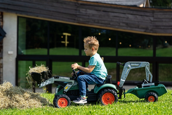 Dětský traktor Farm Lander s nakladačem a přívěsem