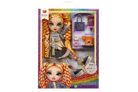 Rainbow High Sparkle & Shine Fashion panenka - Clementine (Orang