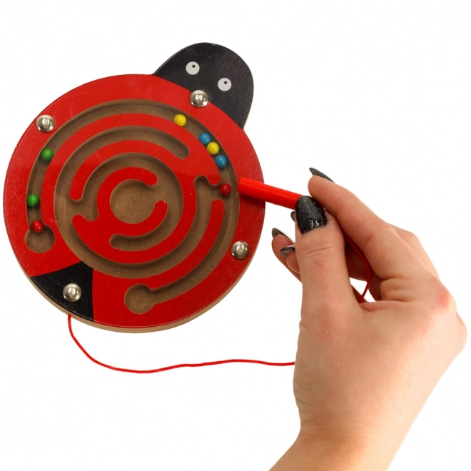 Magnetické bludiště s kuličkami – Beruška