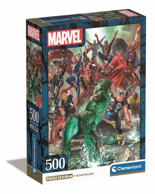 Puzzle 500 dílků Compact The Avengers