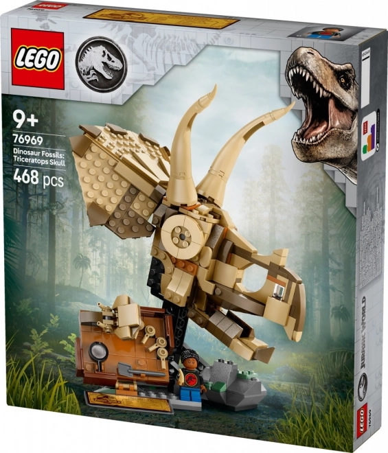 Lego Jurassic World dinosauří lebka triceratopse