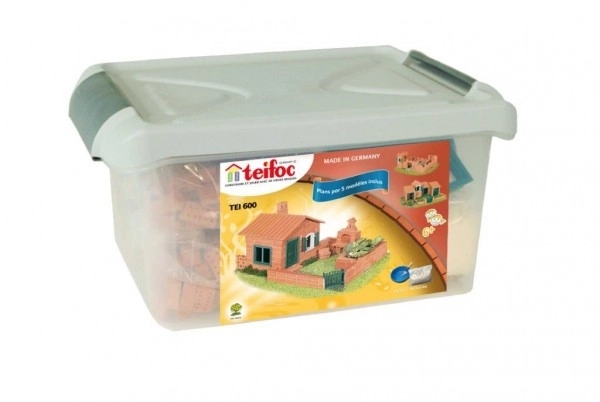 Stavebnice Teifoc Domek Raul II 280ks v plastovém boxu 41x19x30cm
