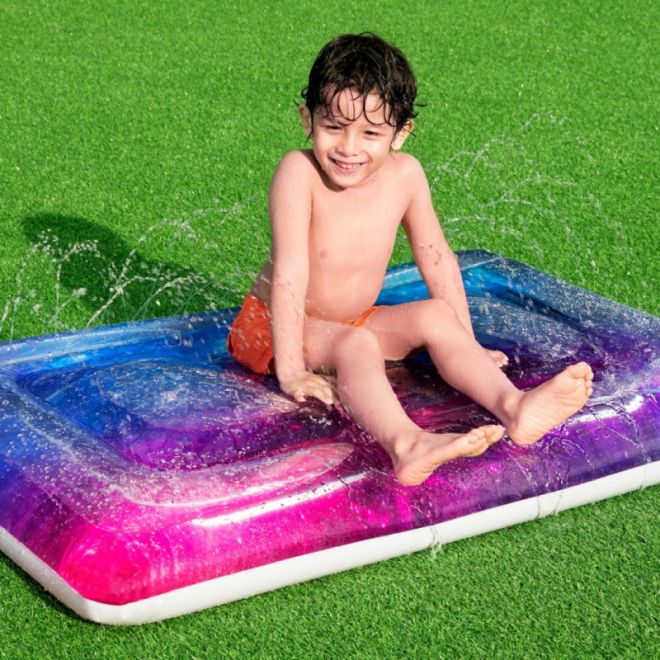 Vodní podložka Galaxy pro děti 130x90cm BESTWAY + vodní sprcha