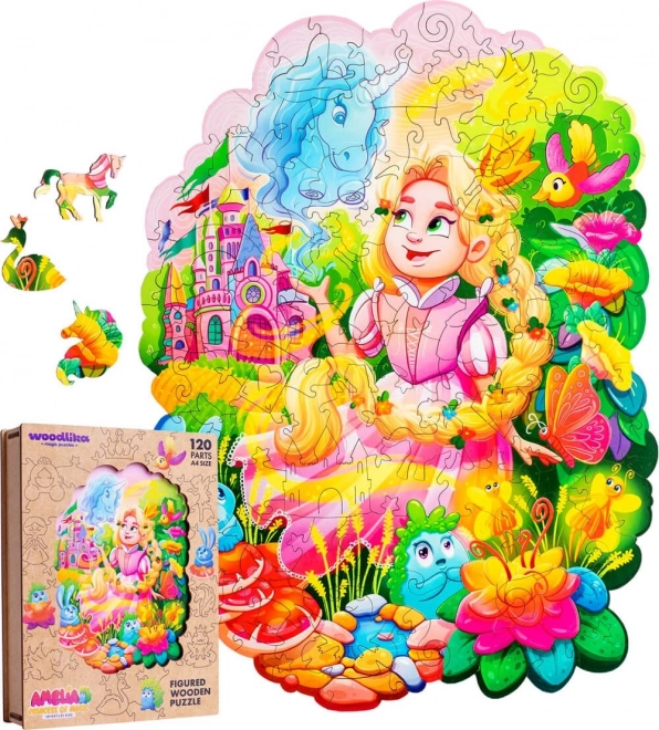 DŘEVĚNÉ BAREVNÉ PUZZLE - Amelia Princess of Magic