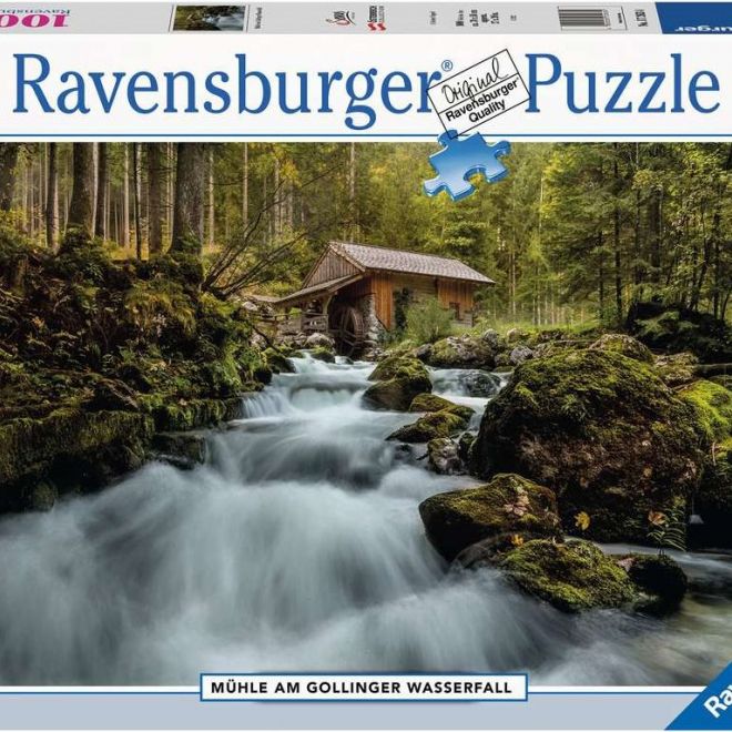 RAVENSBURGER Puzzle Vodopád Gollinger Wasserfall, Rakousko 1000 dílků