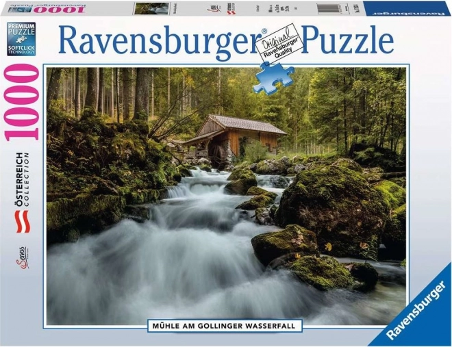 Ravensburger puzzle Vodopád Gollinger, Rakousko 1000 dílků