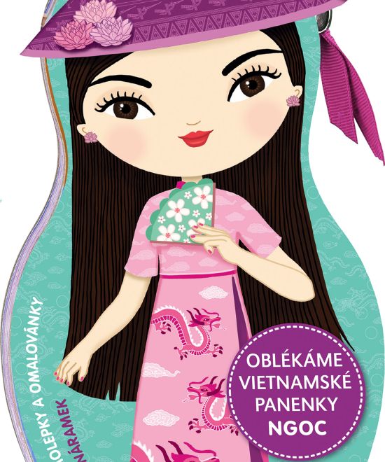 Oblékáme vietnamské panenky NGOC – Omalovánky