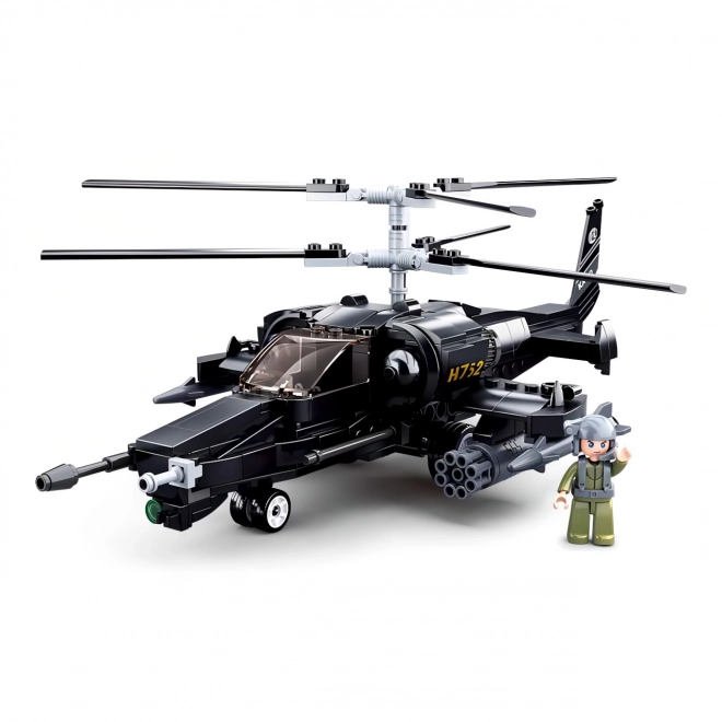 Sluban Model Bricks M38-B0752 Bojový vrtulník Ka-50 Black Shark